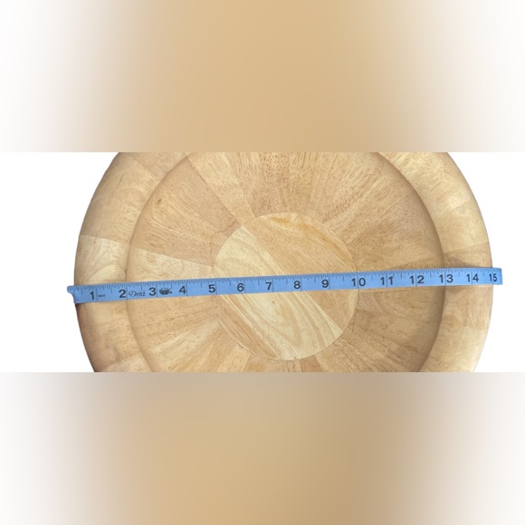 Crate & Barrel wooden salad serving bowl - Picture 4 of 4